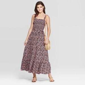 Tiered Floral Maxi Dress